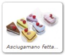 Asciugamano fetta di torta